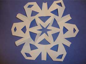 hexagon shaped snowflake