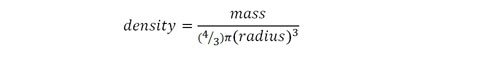 Density Equation