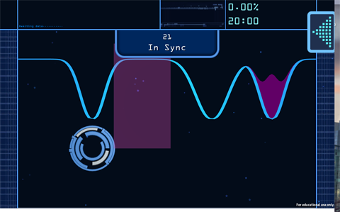 In Quantum Moves, players manipulate potential wells to move wavefunctions from one place to another.