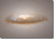 Disk around a black hole in Galaxy NGC 7052. Hubble image courtesy of NASA