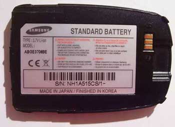 Cell phone battery