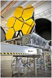 The first six flight ready James Webb Space Telescope's primary mirror segments are prepped to begin final cryogenic testing at NASA's Marshall Space Flight Center in Huntsville, Ala. 