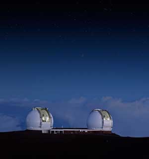 The twin Keck telescopes 