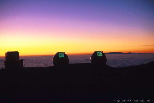 The twin Keck telescopes