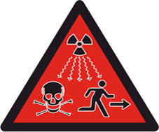 radiation warning symbol