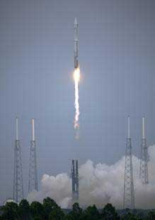 The Atlas V rocket with LRO [another satellite studying the moon] and LCROSS aboard launched from Cape Canaveral Air Force Station in Florida.