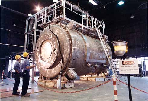 200-ton superconducting magnet built at Argonne National Laboratory as part of a project to investigate power generation from fusion