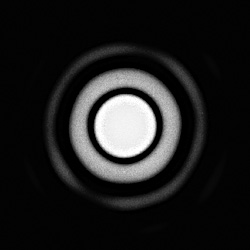 Diffraction pattern of a point source made by circular opening