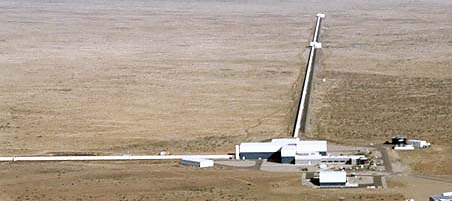 The gravity wave detector at Hanford , Washington.