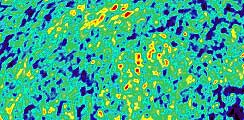 Close-up of the WMAP image of the microwave background (image courtesy of NASA/WMAP Science Team)