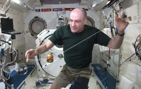 Don Pettit Yo Yo Microgravity