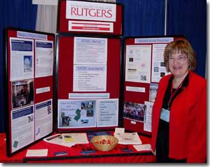 Dr. Jolie Cizewski at recruiting booth.