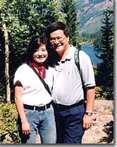 Terence Hwa hiking with wife Joyce near Aspen 