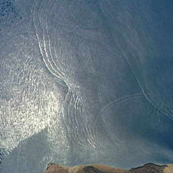 Converging Oceaniac Internal Waves, Somalia, Africa