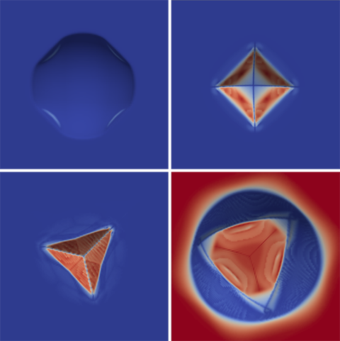 New techniques allow nano-structures to be etched into the surface of diamonds at room temperature.