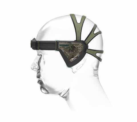 A prototype image of a possible design for the headset