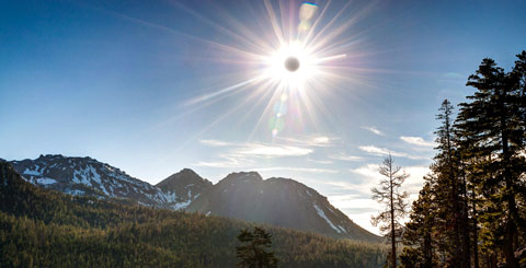 Solar Eclipse over the Chaos Crags