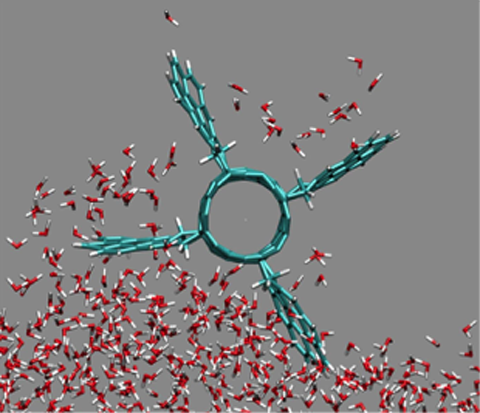 A molecular propeller uses hydrophobic molecules